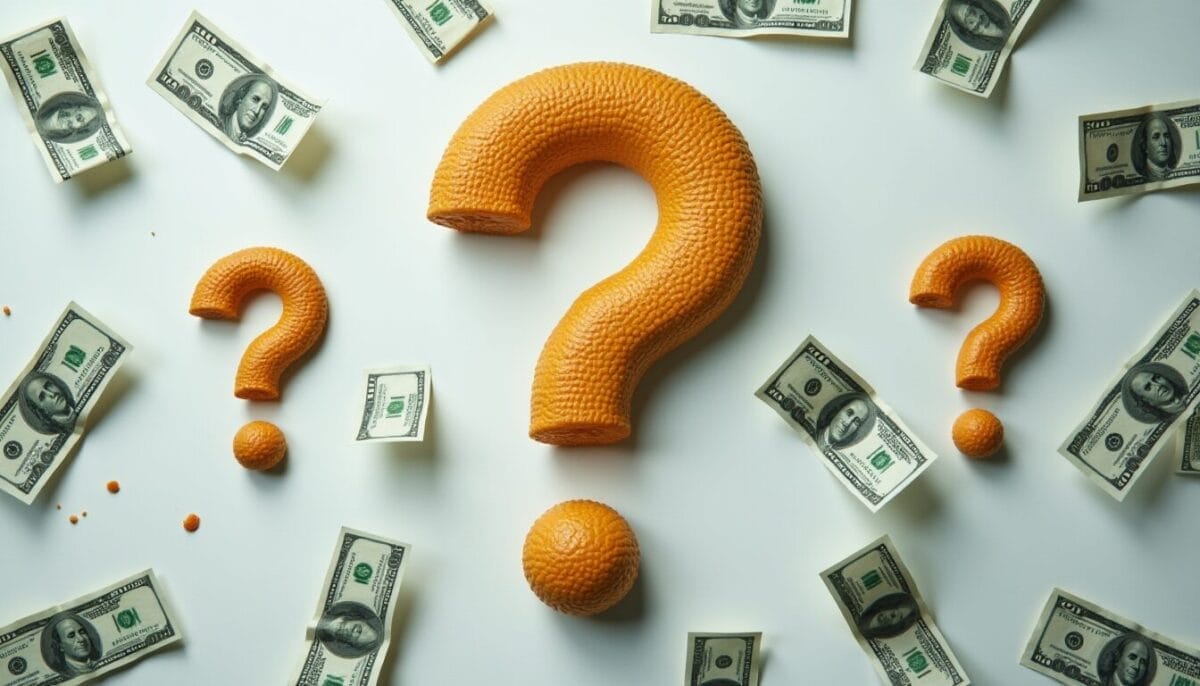 Cash and question marks.