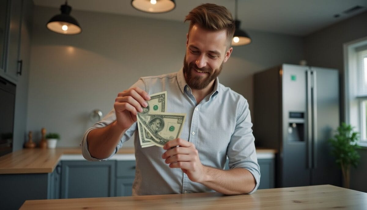 Guy with money.